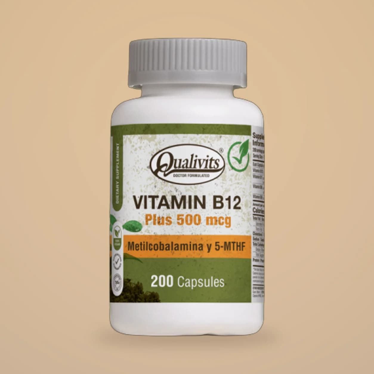 Vitamina B12 Plus 500mcg 200 cápsulas