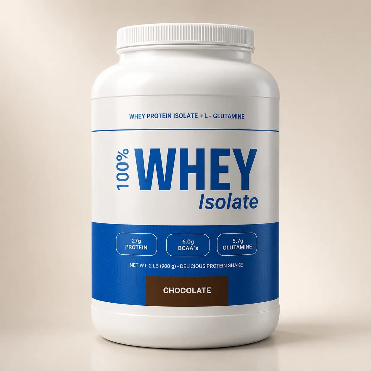 100% Whey Isolate Platinum 908g Chocolate