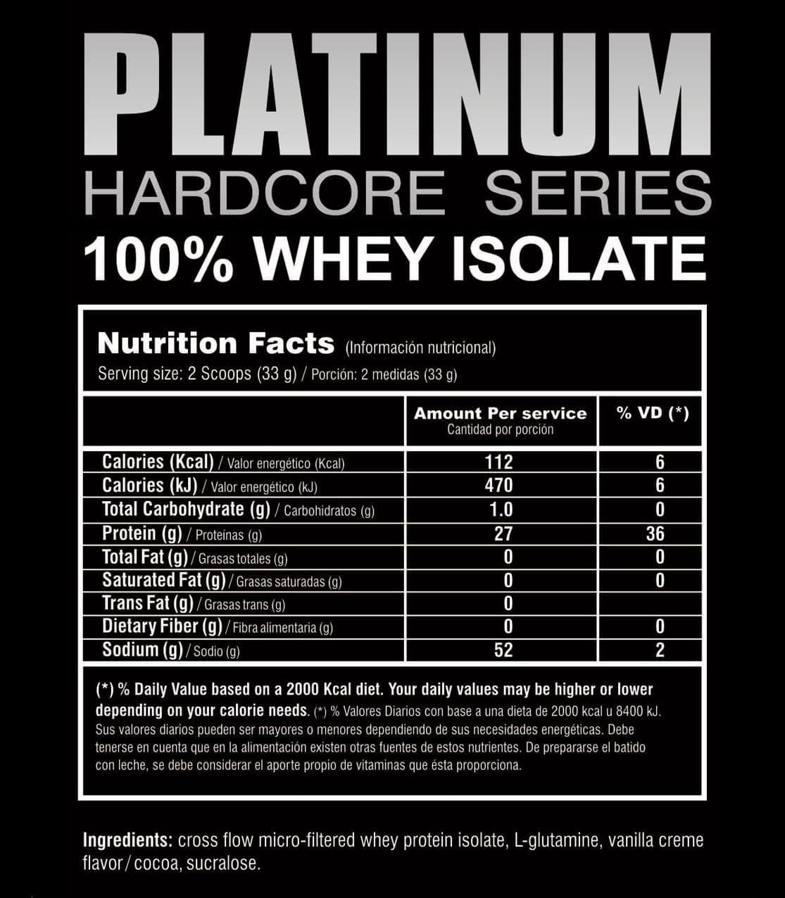 Información nutricional