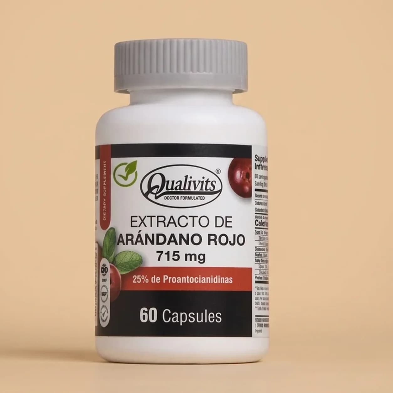 Extracto de Arándano Rojo 715mg 60 cápsulas