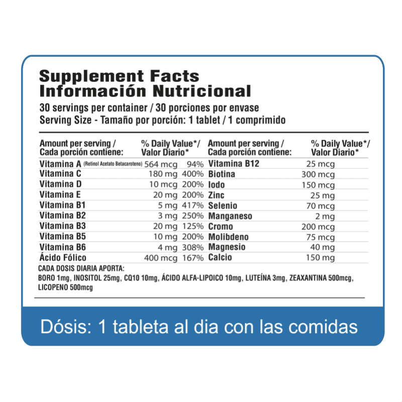 Información nutricional